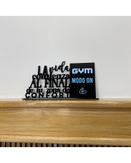 Marco Metacrilato "Gym Modo On"