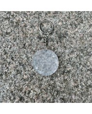 Llavero con Coordenadas y Flores