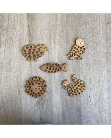 Pack 5 Animales para Coser - Sin cuerda Pack 5 Animales para Coser - Sin cuerda
