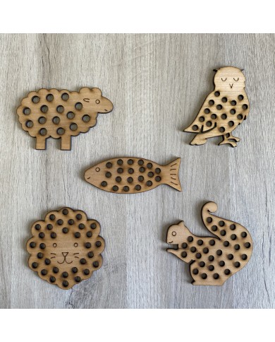 Pack 5 Animales para Coser - Sin cuerda Pack 5 Animales para Coser - Sin cuerda