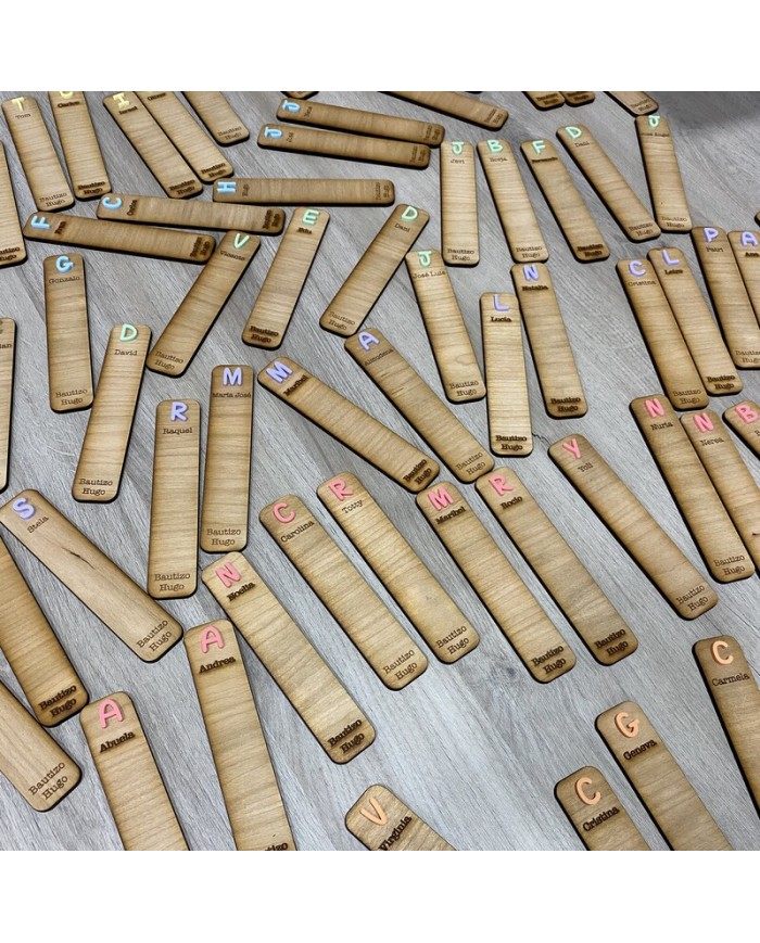 Marcapáginas Inicial y Nombre