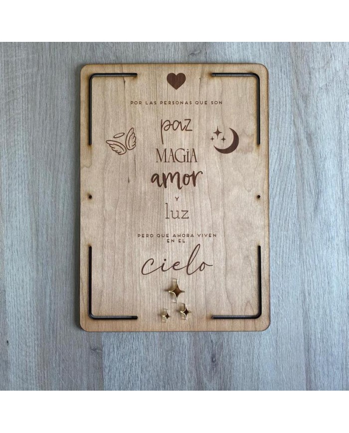 Cartel para los Seres Queridos - Paz, Magia, Amor y Luz