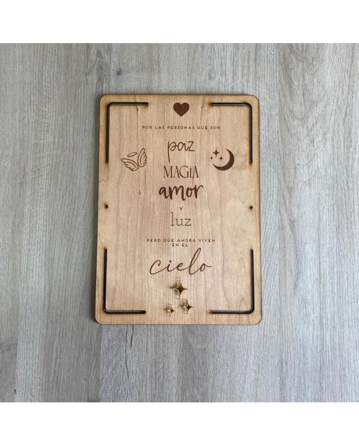 Cartel para los Seres Queridos - Paz, Magia, Amor y Luz