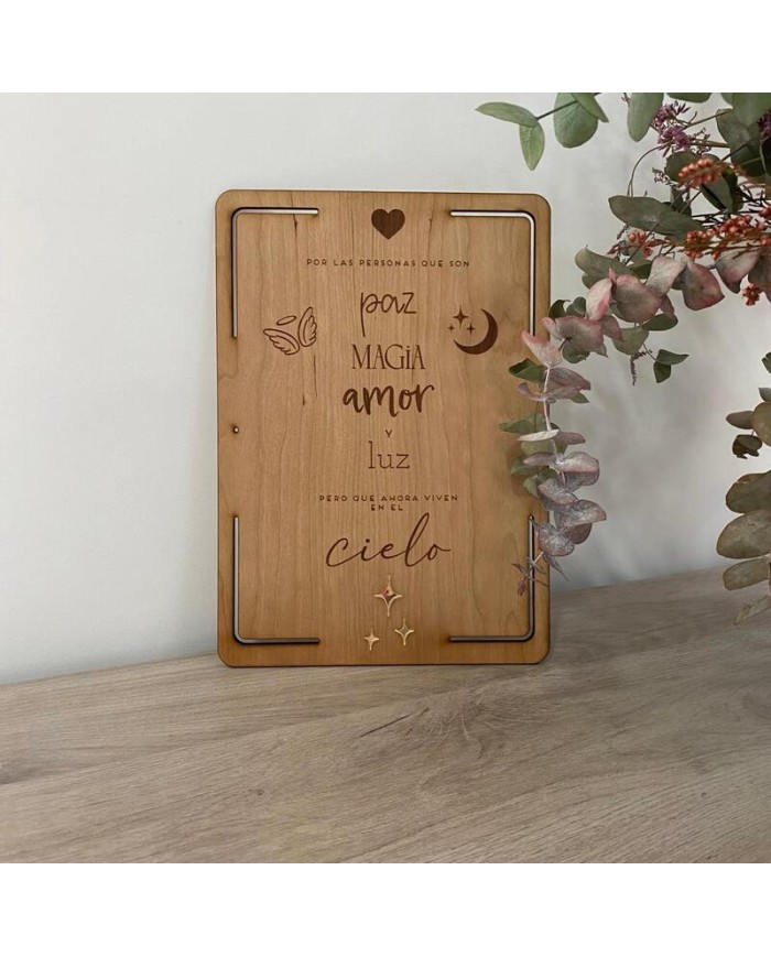 Cartel para los Seres Queridos - Paz, Magia, Amor y Luz