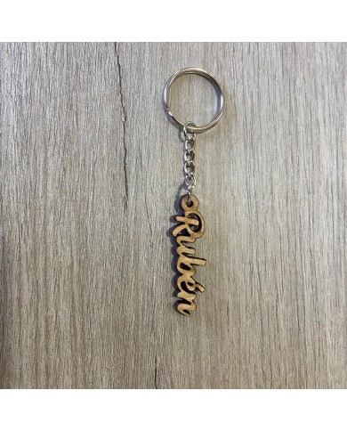 Llavero de Madera con Nombre