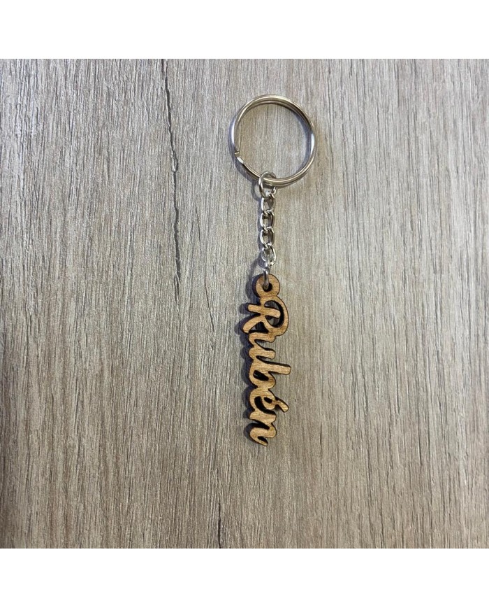 Llavero de Madera con Nombre