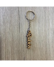 Llavero de Madera con Nombre