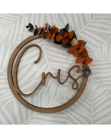 Corona con Nombre en Medio sin Flores