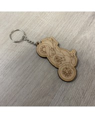 Llavero Moto Grabada con Nombre