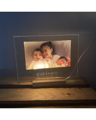 Lámpara con Foto y Frase Impresa