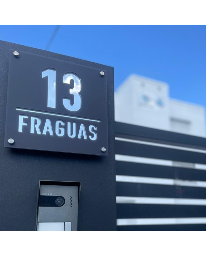 Cartel Señal con Número