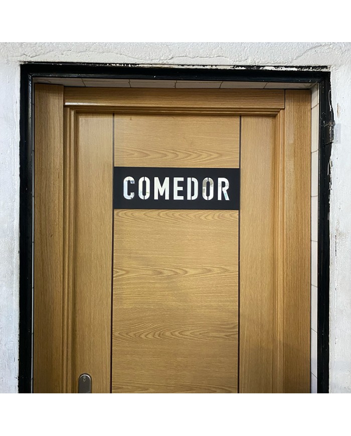 Cartel Identificador de Estancias