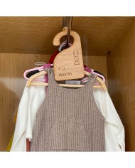 Pack 7 Perchas Semanas para Ropa de Bebé con Animalitos