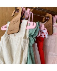 Pack 7 Perchas Semanas para Ropa de Bebé con Animalitos