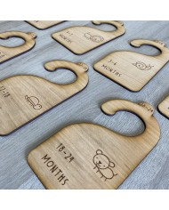 Pack 7 Perchas Semanas para Ropa de Bebé con Animalitos