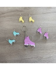 Pendientes Patín con Ruedas