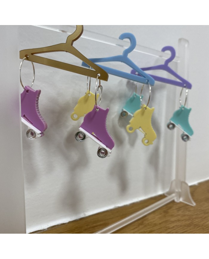 Pendientes Patín con Ruedas