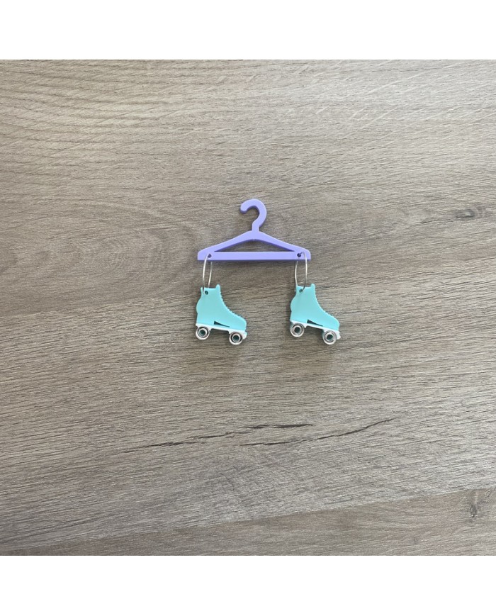 Pendientes Patín con Ruedas