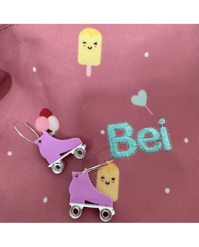 Pendientes Patín con Ruedas