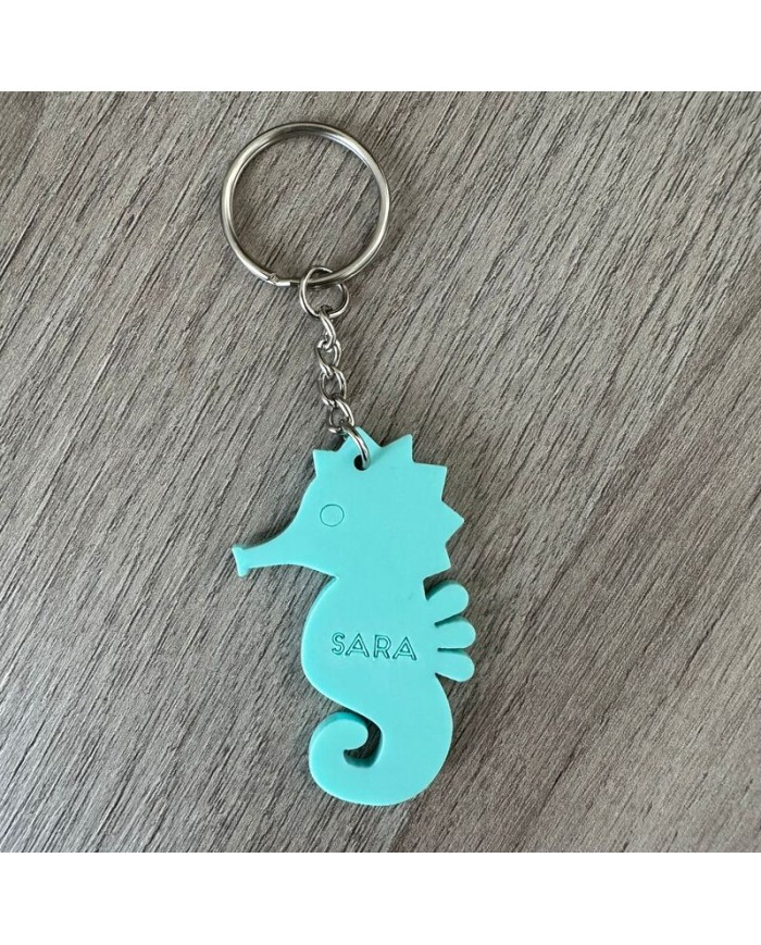 Llavero Caballito de Mar con Nombre