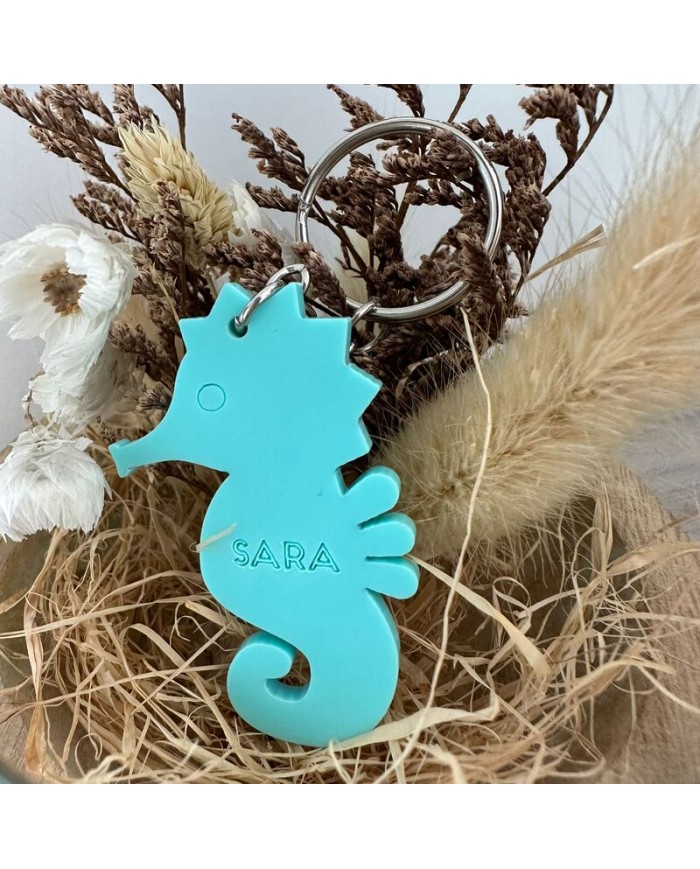 Llavero Caballito de Mar con Nombre