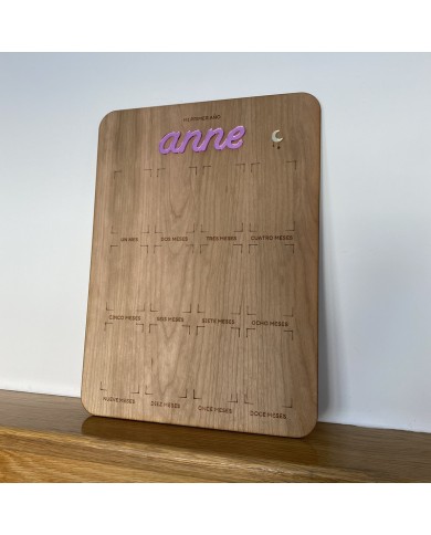 Cartel "Mi primer año" con Nombre para Fotos Instantáneas Polaroid Cartel "Mi primer año" con Nombre para Fotos Instantáneas Polaroid