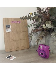 Cartel "Mi primer año" con Nombre para Fotos Instantáneas Polaroid