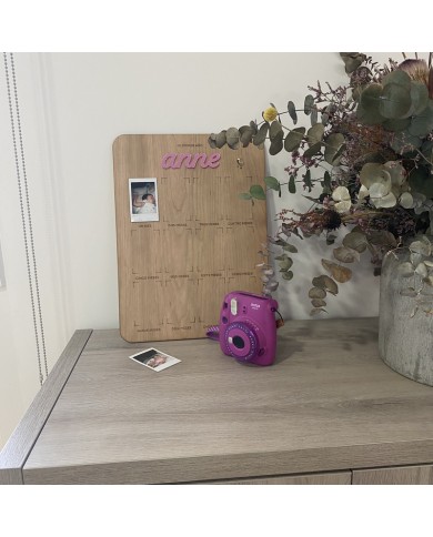 Cartel "Mi primer año" con Nombre para Fotos Instantáneas Polaroid Cartel "Mi primer año" con Nombre para Fotos Instantáneas Polaroid