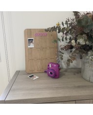 Cartel "Mi primer año" con Nombre para Fotos Instantáneas Polaroid