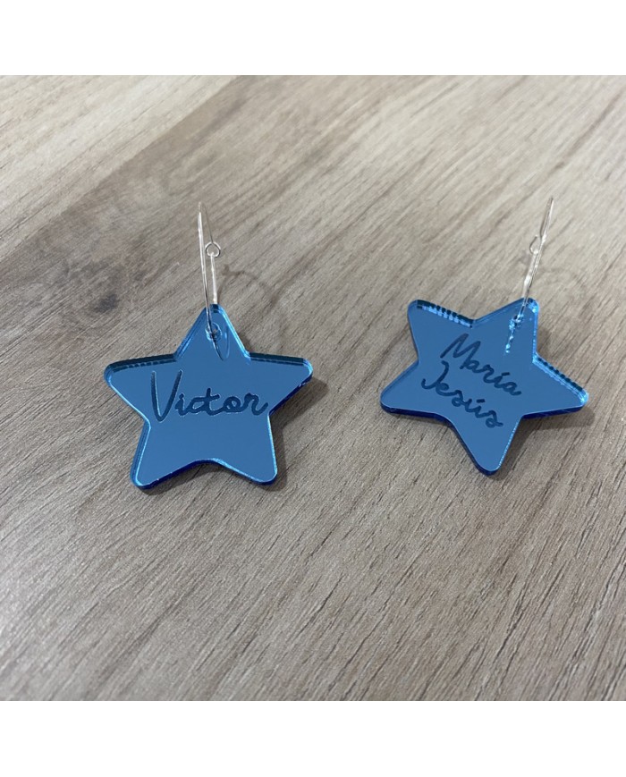 Identificador de Copa de Estrella con Nombre Grabado