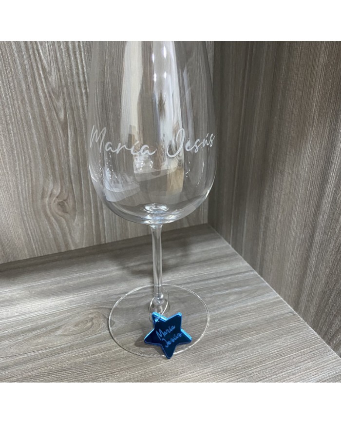 Identificador de Copa de Estrella con Nombre Grabado