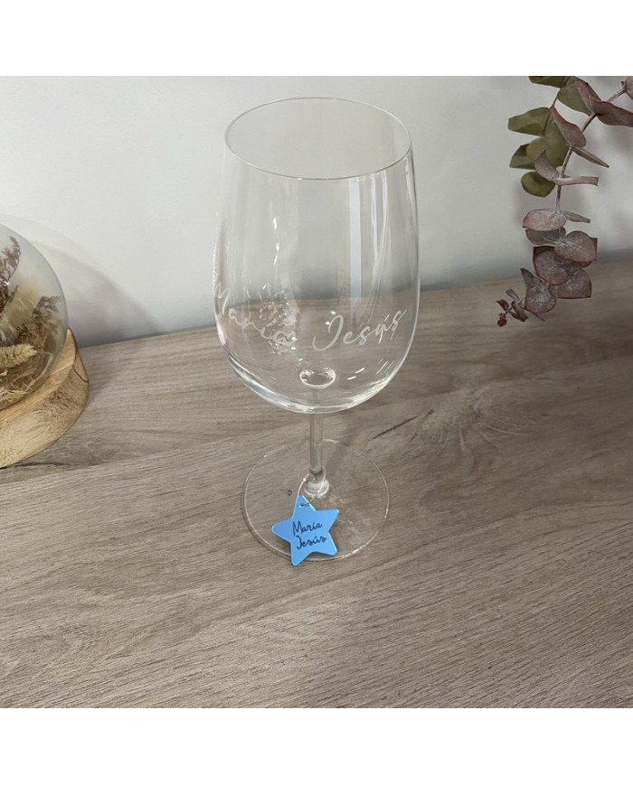 Identificador de Copa de Estrella con Nombre Grabado