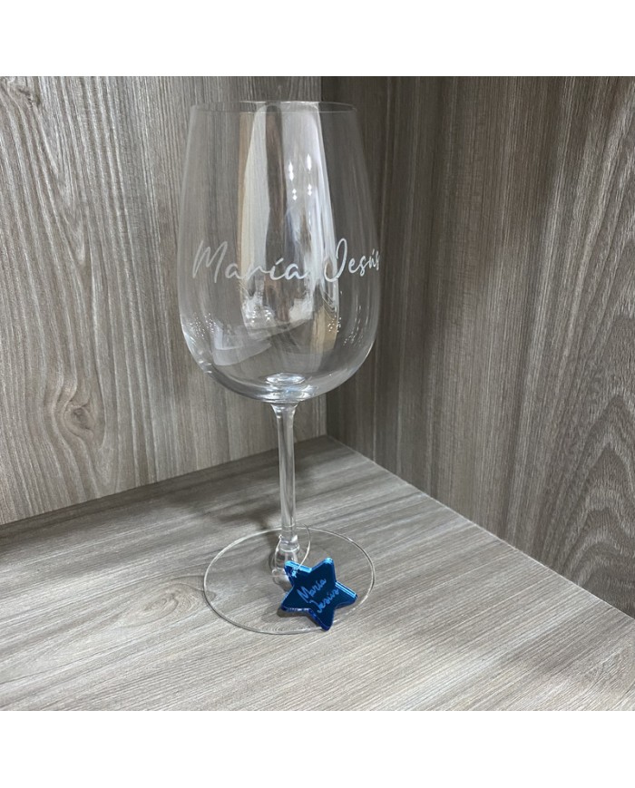 Identificador de Copa de Estrella con Nombre Grabado