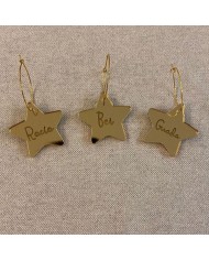 Identificador de Copa de Estrella con Nombre Grabado