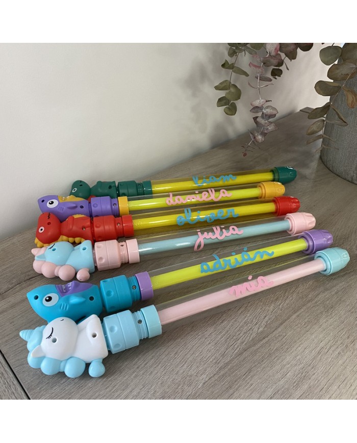 Pistola de Agua con Nombre en vinilo