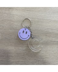 Llavero Inicial y Smiley