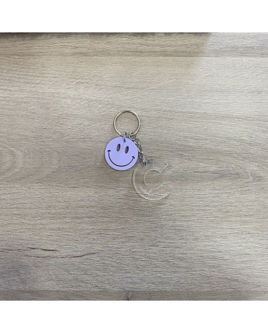 Llavero Inicial y Smiley