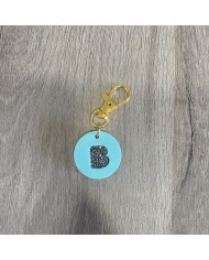 Llavero Inicial con Doble Color