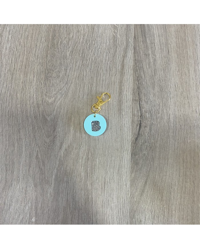 Llavero Inicial con Doble Color