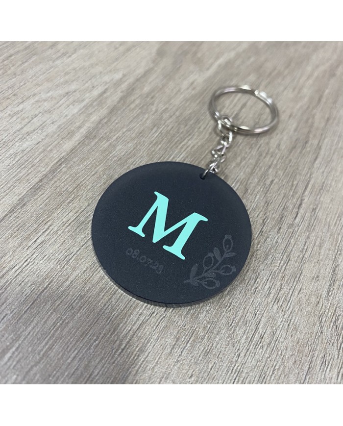 Llavero Inicial con Fecha o Nombre