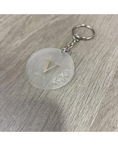 Llavero Inicial con Fecha o Nombre