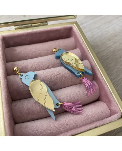 Pendientes Loro Pendientes Loro