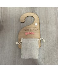 Percha Ratoncito Pérez con Nombre en Metacrilato