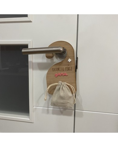 Percha Ratoncito Pérez con Nombre en Metacrilato