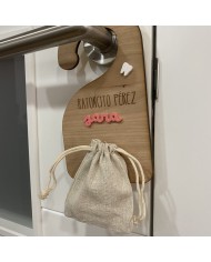 Percha Ratoncito Pérez con Nombre en Metacrilato