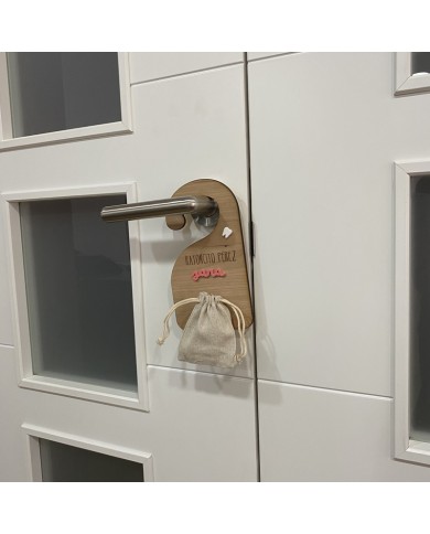 Percha Ratoncito Pérez con Nombre en Metacrilato