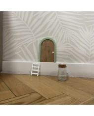 Puerta con Escalera para El Ratoncito Pérez y Bote con Nombre para Diente