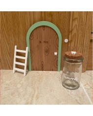 Puerta con Escalera para El Ratoncito Pérez y Bote con Nombre para Diente