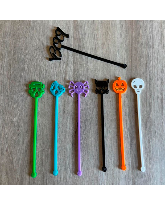 Conjunto 6 Agitadores + Agitador BOO! de Regalo