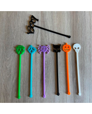 Conjunto 6 Agitadores + Agitador BOO! de Regalo